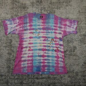Vintage No One Stands Alone Mens Extra Large Tie Dye Flamingo Single Stitch 1992